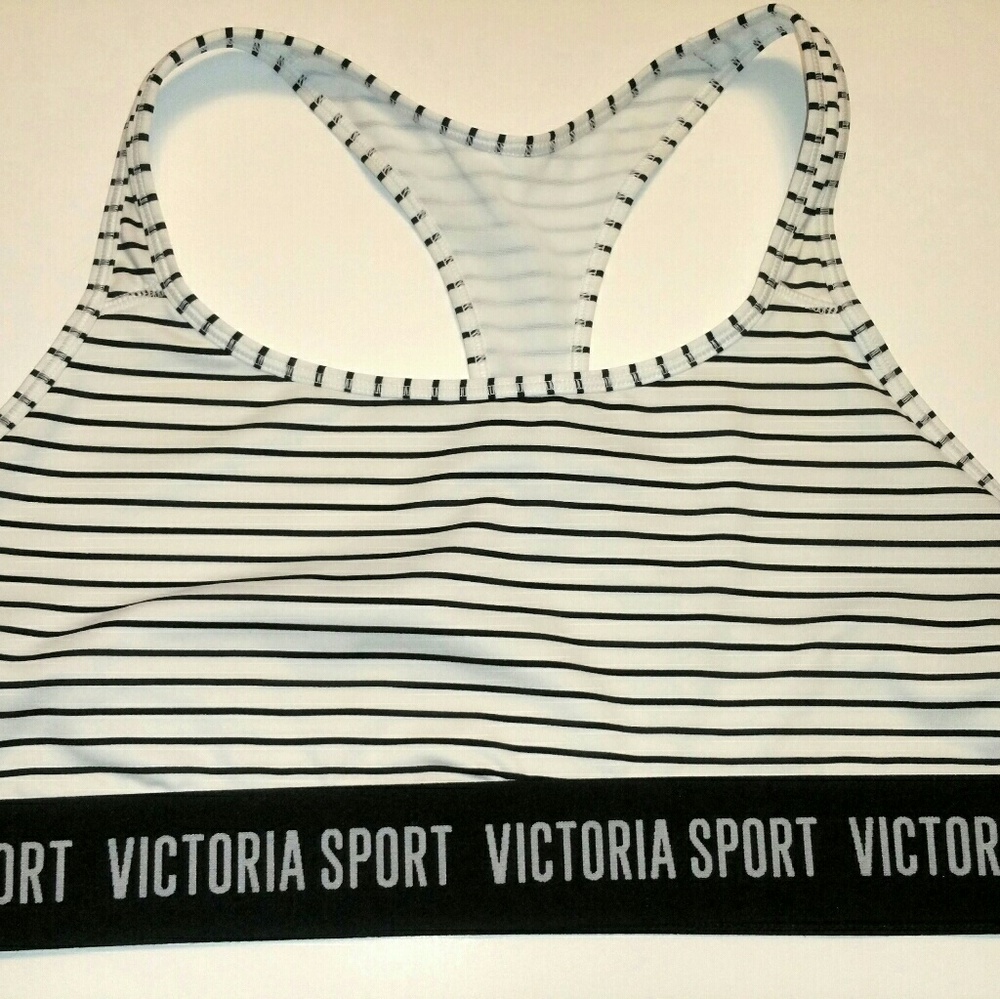 Victoria Sport Striped Sports Bra